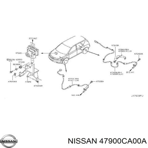 Датчик ABS задній правий 47900CA00A NISSAN