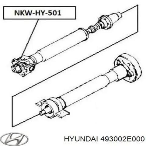 Вал карданний задній, у зборі 493002E000 HYUNDAI