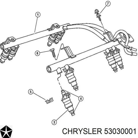Регулятор тиску палива 53030001 CHRYSLER