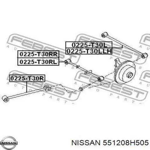 Важіль задньої підвіски нижній, лівий 551208H505 NISSAN