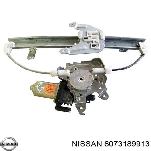 Моторчик склопідйомника двері задніх, лівих 8073189913 NISSAN