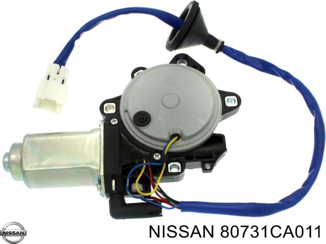 Мотор склопідйомника дверей передніх, лівих 80731CA011 NISSAN