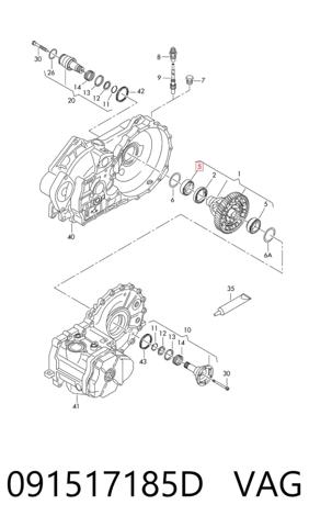 Підшипник ступиці задньої Volkswagen Golf 4