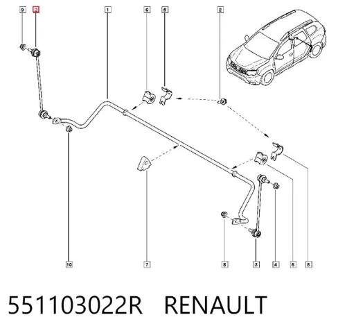 Тяжка стабілізатора переднього Renault Laguna III