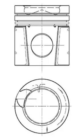 Поршень в зборі 94896600 KOLBENSCHMIDT