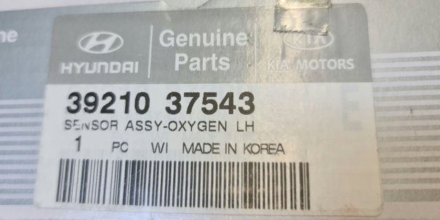 Лямбда-зонд, датчик кисню після каталізатора, лівий 3921037543 HYUNDAI