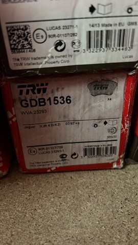Дискові гальма GDB1536 TRW