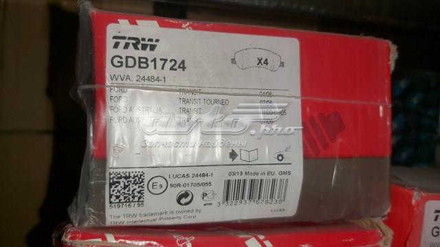 Комплект гальмівних колодок з 4 шт. дисків GDB1724