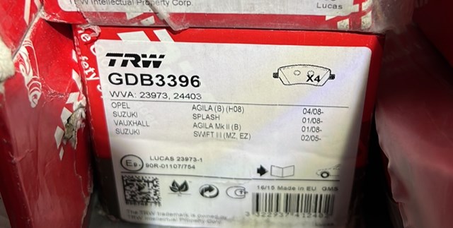 Дискові гальма GDB3396 TRW