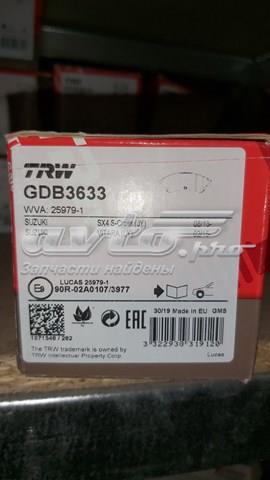 Тормозні колодки GDB3633 TRW