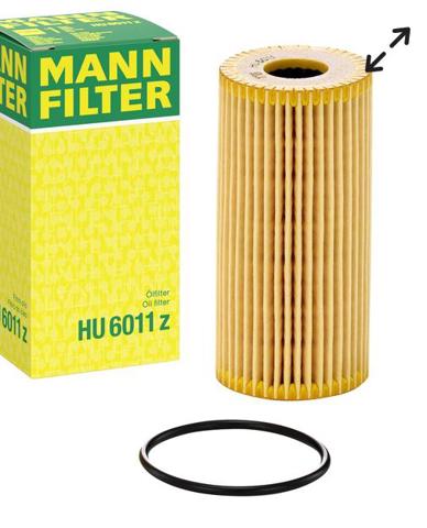 Фільтр масляний грубої очистки (повнопотоковий ф.) HU6011Z MANN
