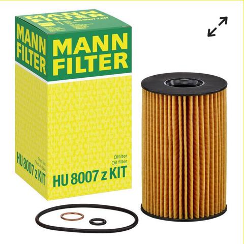 Масляний фільтр двигуна HU8007ZKIT MANN