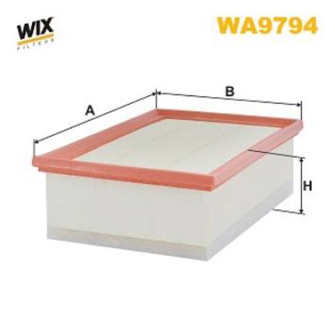 Повітряний фільтр двигуна WA9794 WIX