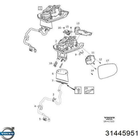 Камера системи забезпечення видимості 31445951 VOLVO