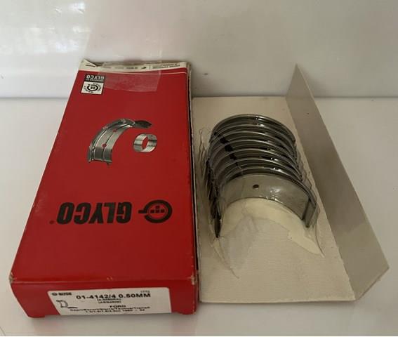 Вкладиші коленвала, шатунні, комплект, 2-й ремонт (+0,50) 0141424050MM GLYCO