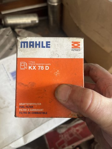 Фільтр тонкого очищення палива KX78D MAHLE