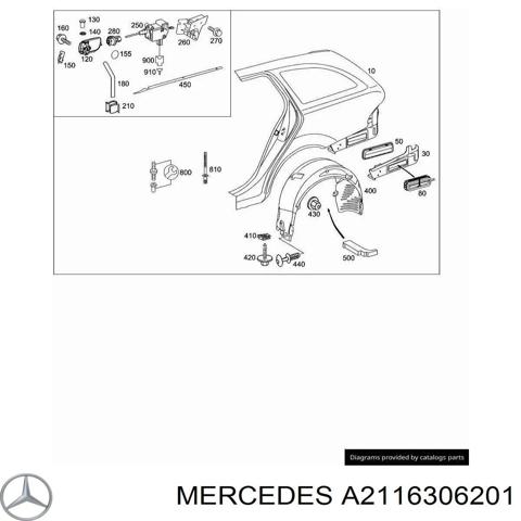 Бічна частина задні праві A2116306201 MERCEDES