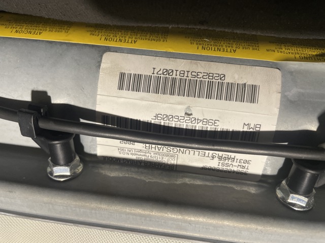 Подушка безпеки пасажира 39840226009F BMW