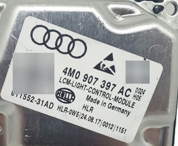 Блок упавленія автосвітла 4M0907397AC VAG