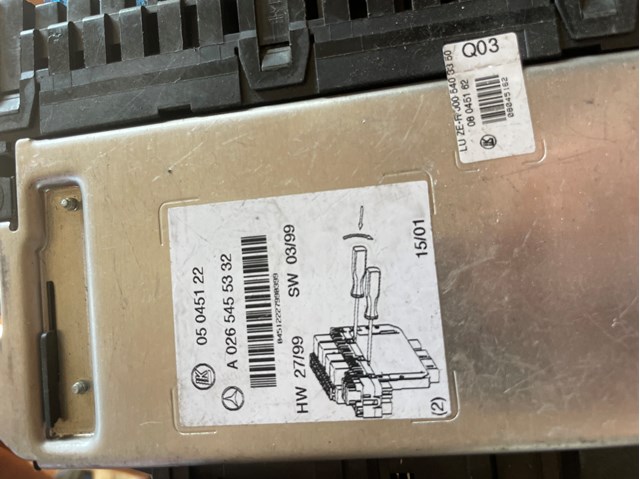 Блок керування сигналами SAM A0265455332 MERCEDES
