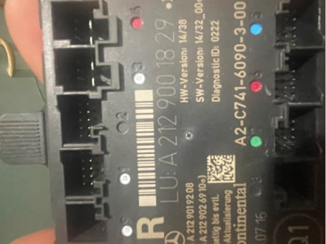 Блок комфорту передніх дверей A2129001829 MERCEDES