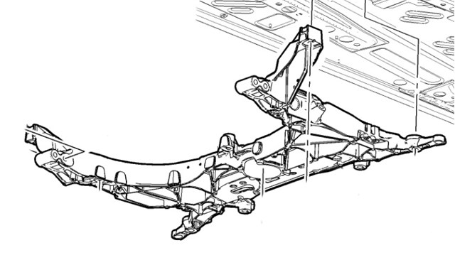 Передня балка Chevrolet VOLT 2