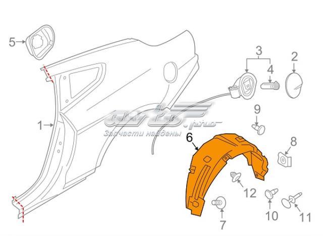 Підкрилок задній правий FR3Z63278B50A FORD