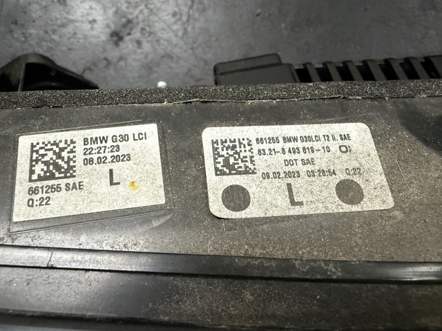 Ліхтар задній лівий, внутрішній 63218493819 BMW