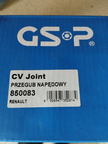 ШРУС зовнішній передній 850083 GSP