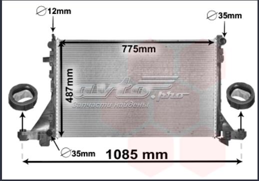 Радіатор охолодження 60N1082 POLCAR