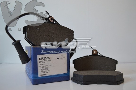 Колодки гальмівні дискові комплект SP2005 SANGSIN