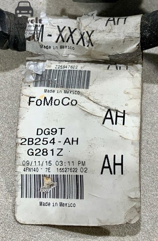 Електропроводка заднього гальмівного супорта DG9T2B254AH FORD