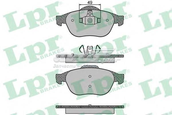 Колодки передні 05P1678 LPR