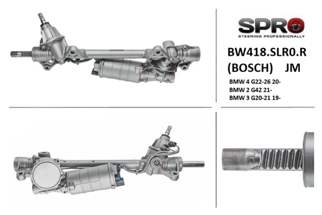 Рульова рейка BW418SLR0R MSG Rebuilding
