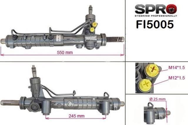 Кермова рейка FI205R MS GROUP