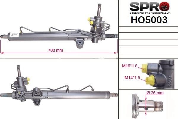 Рейковий рульовий механізм HO203R MS GROUP