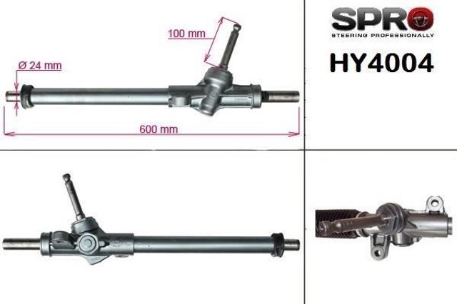 Кермова рейка HY104R MS GROUP
