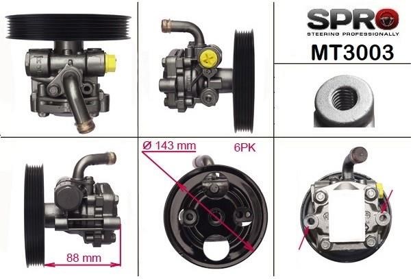 Насос гідропідсилювача механізму кермового управління MT003R MS GROUP