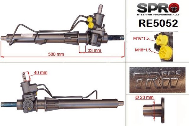 Кермова рейка RE252R MS GROUP