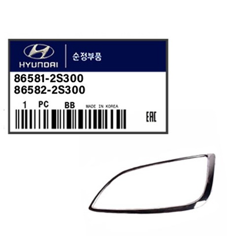 Ободок/окантовка фари протитуманной, лівий 865812S300 HYUNDAI