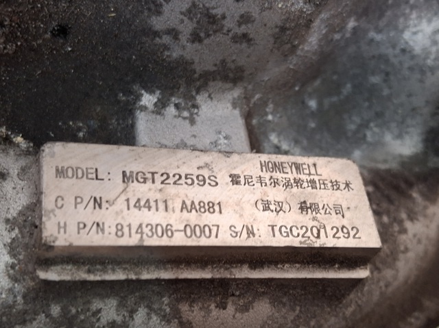 Турбонаддув 14411AA881 SUBARU