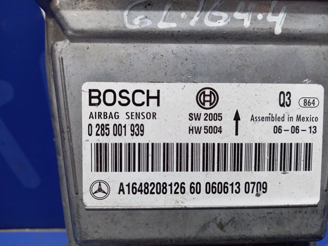 Модуль-процесор керування подушки безпеки A1648208126 MERCEDES