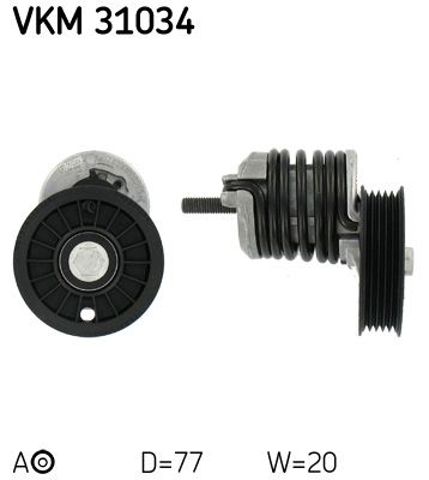 Ролик натяжителя ременя агрегатів VKM31034 SKF