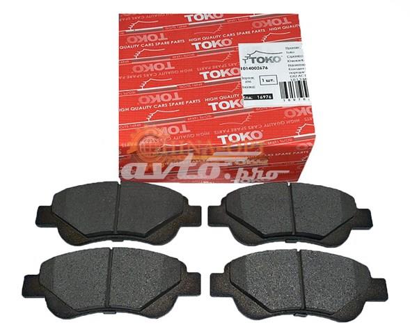 Гальмівні колодки T2115112 TOKO CARS