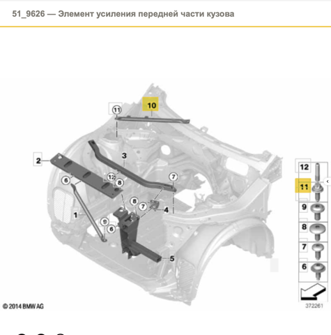 Правий важіль передній нижній підвіски 51617210320 BMW