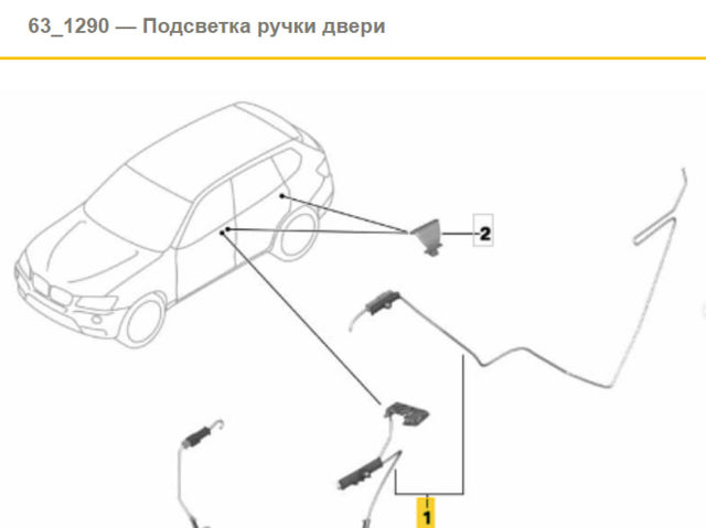 Джгут проводів передньої двері 61337252538 BMW
