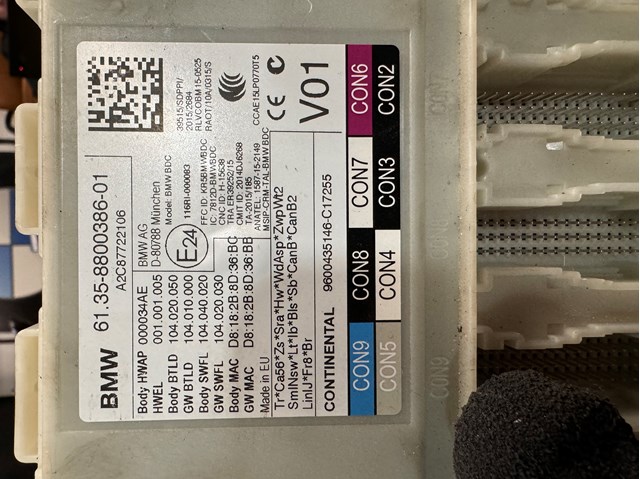 Коробка запобіжників 61355A908E8 BMW