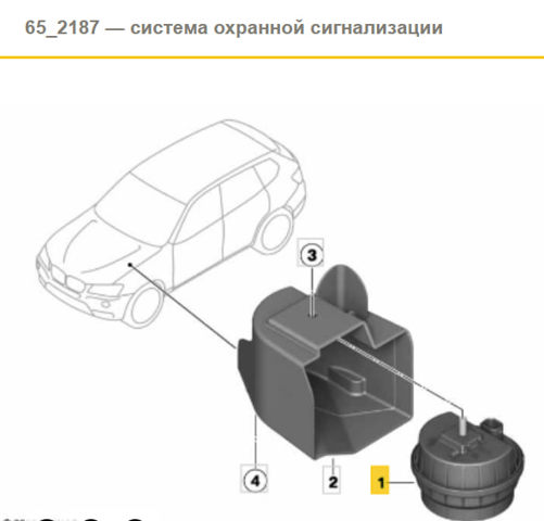 Звуковий дзвін сигналізації 65755A83298 BMW