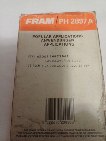 Фільтр масла PH2897A FRAM