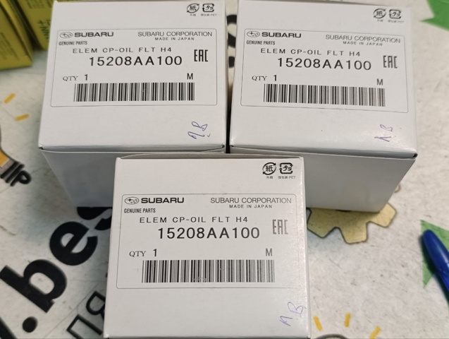 Фільтр масла 15208AA100 SUBARU